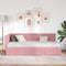 vidaXL Corner Bed Frame with Headboard Pink 90 x 190 cm Velvet