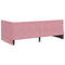 vidaXL Corner Bed Frame with Headboard Pink 90 x 190 cm Velvet