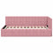 vidaXL Corner Bed Frame with Headboard Pink 90 x 190 cm Velvet