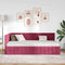 vidaXL Corner Bed Frame with Headboard Wine red 90 x 190 cm Velvet