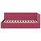 vidaXL Corner Bed Frame with Headboard Wine red 90 x 190 cm Velvet