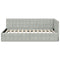 vidaXL Corner Bed Frame with Headboard Light grey 100 x 200 cm Velvet