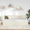 vidaXL Corner Bed Frame with Headboard Cream 100 x 200 cm Velvet