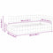 vidaXL Corner Bed Frame with Headboard Cream 100 x 200 cm Velvet