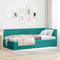vidaXL Corner Bed Frame with Headboard Turquoise 100 x 200 cm Velvet