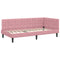 vidaXL Corner Bed Frame with Headboard Pink 90 x 190 cm Velvet