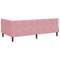 vidaXL Corner Bed Frame with Headboard Pink 90 x 190 cm Velvet