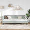 vidaXL Corner Bed Frame with Headboard Light grey 90 x 200 cm Velvet