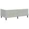 vidaXL Corner Bed Frame with Headboard Light grey 90 x 200 cm Velvet