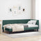 vidaXL Corner Bed Frame with Headboard Dark green 90 x 200 cm Velvet