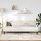 vidaXL Corner Bed Frame with Headboard Cream 90 x 200 cm Velvet