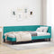 vidaXL Corner Bed Frame with Headboard Turquoise 90 x 200 cm Velvet