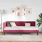 vidaXL Corner Bed Frame with Headboard Wine red 100 x 200 cm Velvet