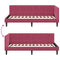 vidaXL Corner Bed Frame with Headboard Wine red 100 x 200 cm Velvet