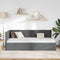 vidaXL Corner Bed Frame with Headboard Dark grey 90 x 200 cm Fabric