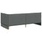 vidaXL Corner Bed Frame with Headboard Dark grey 90 x 200 cm Fabric
