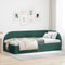 vidaXL Corner Bed Frame with Headboard Dark green 80 x 200 cm Velvet