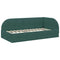 vidaXL Corner Bed Frame with Headboard Dark green 80 x 200 cm Velvet
