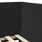 vidaXL Corner Bed Frame with Headboard Black 80 x 200 cm Velvet