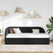 vidaXL Corner Bed Frame with Headboard Black 80 x 200 cm Velvet