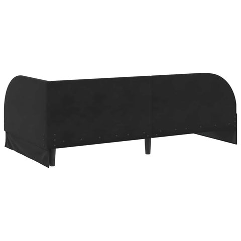 vidaXL Corner Bed Frame with Headboard Black 80 x 200 cm Velvet