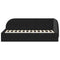 vidaXL Corner Bed Frame with Headboard Black 80 x 200 cm Velvet