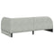 vidaXL Corner Bed Frame with Headboard Light grey 90 x 200 cm Velvet