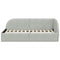 vidaXL Corner Bed Frame with Headboard Light grey 90 x 200 cm Velvet