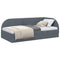 vidaXL Corner Bed Frame with Headboard Dark grey 90 x 200 cm Velvet