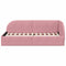 vidaXL Corner Bed Frame with Headboard Pink 90 x 200 cm Velvet