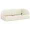 vidaXL Corner Bed Frame with Headboard Cream 90 x 200 cm Velvet