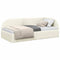 vidaXL Corner Bed Frame with Headboard Cream 90 x 200 cm Velvet