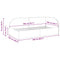 vidaXL Corner Bed Frame with Headboard Pink 100 x 200 cm Velvet