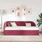 vidaXL Corner Bed Frame with Headboard Wine red 100 x 200 cm Velvet