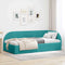 vidaXL Corner Bed Frame with Headboard Turquoise 100 x 200 cm Velvet