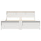 vidaXL Bed Frame with Headboard White 180 x 200 cm Solid pine wood