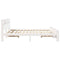 vidaXL Bed Frame with Headboard White 180 x 200 cm Solid pine wood