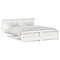 vidaXL Bed Frame with Headboard White 180 x 200 cm Solid pine wood