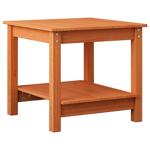 vidaXL Coffee Table Wax brown 50 x 50 x 45 cm Solid pine wood