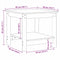 vidaXL Coffee Table Wax brown 50 x 50 x 45 cm Solid pine wood