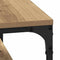 vidaXL Coffee Table Artisan oak 80 x 50 x 40 cm Engineered wood