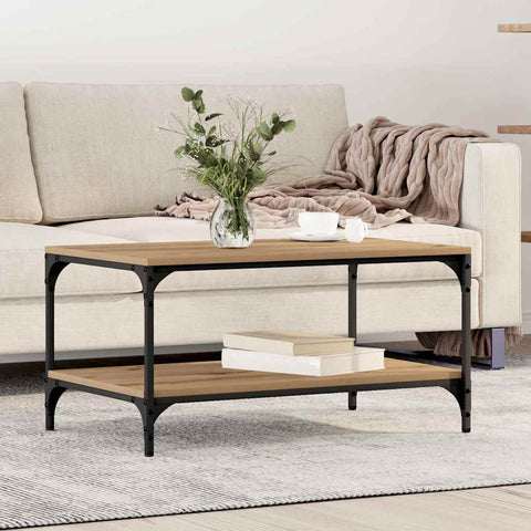 vidaXL Coffee Table Artisan oak 80 x 50 x 40 cm Engineered wood