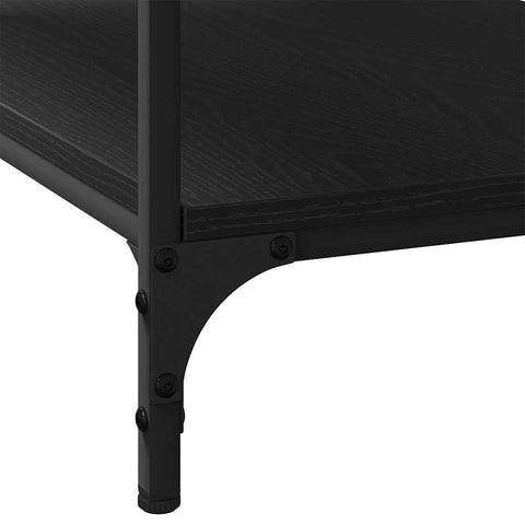 vidaXL Coffee Table Black oak 80 x 50 x 40 cm Engineered wood