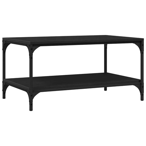 vidaXL Coffee Table Black oak 80 x 50 x 40 cm Engineered wood
