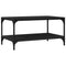 vidaXL Coffee Table Black oak 80 x 50 x 40 cm Engineered wood