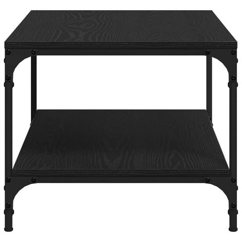 vidaXL Coffee Table Black oak 80 x 50 x 40 cm Engineered wood