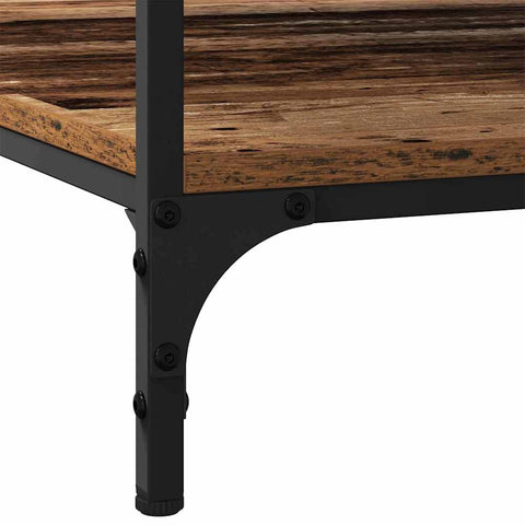 vidaXL Coffee Table Old wood 80 x 80 x 40 cm Engineered wood