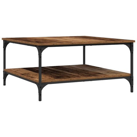 vidaXL Coffee Table Old wood 80 x 80 x 40 cm Engineered wood
