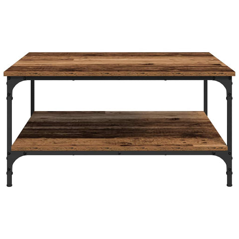 vidaXL Coffee Table Old wood 80 x 80 x 40 cm Engineered wood