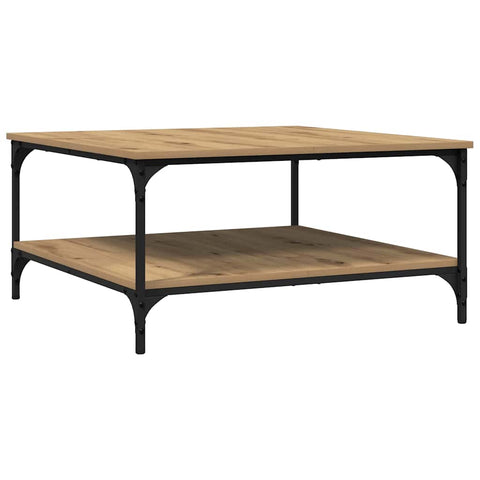 vidaXL Coffee Table Artisan oak 80 x 80 x 40 cm Engineered wood